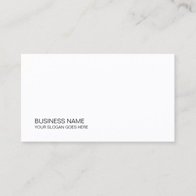 Trendy Simple Modern Elegant Corporate Template Business Card (Front)