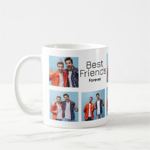 Trendy Simple Script Best Friends for ever photo Coffee Mug