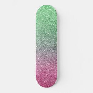 trendy skateboard with glitter glitter