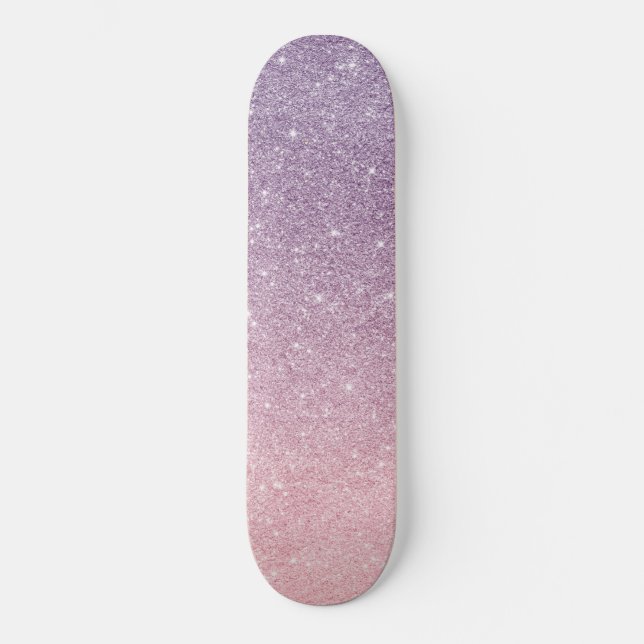 trendy skateboard with glitter glitter (Front)