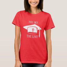 Trendy Sky Is The Limit Senior School Logo Red