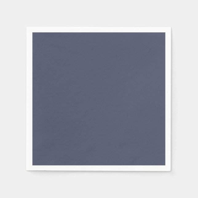 Trendy Slate Blue Grey - Napkins (Front)