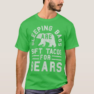 Trendy Sleeping Bag Soft Tacos Bear Poster  T-Shirt