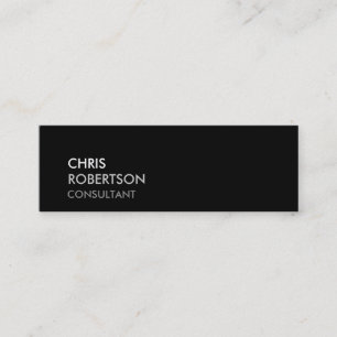 Trendy Slim Black Attractive Business Card