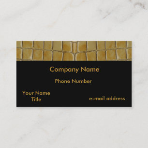 Trendy Snake skin Business Card