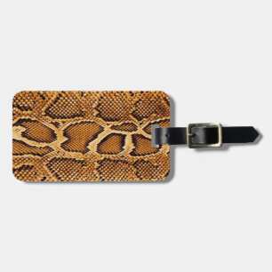 Trendy Snake Skin Luggage Tag