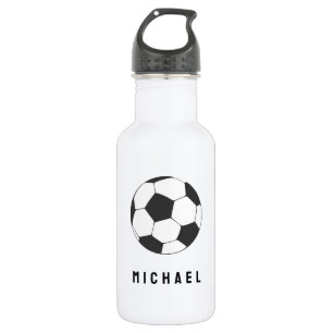Trendy Soccer Ball Football Personalised Black     532 Ml Water Bottle