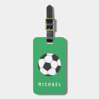 Trendy Soccer Ball Football Personalised Green