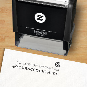Trendy Social Media Business Professional  Self-inking Stamp