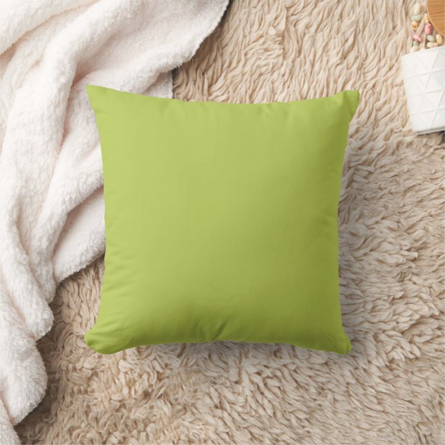 Trendy Soft Chartreuse Throw Pillow (Blanket)