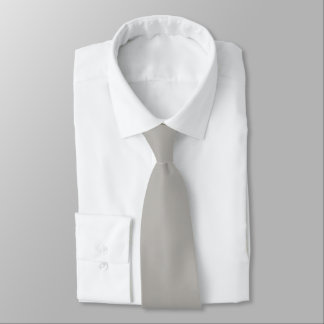 Trendy Soft Grey-Beige - Neck Tie