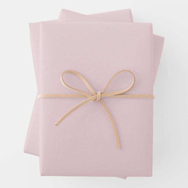 Trendy Soft Pastel Pink - Wrapping Paper Sheets  (In situ)