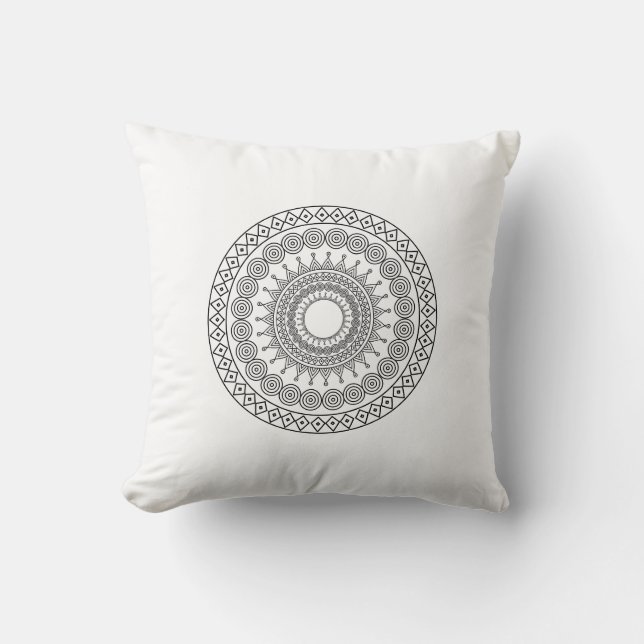 Trendy Southwestern ethnic tribal patte Wrist  Cushion (Front)