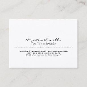 Trendy Special Unique Professional Business Card