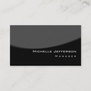 Trendy Spiral Pattern Black Grey Business Card