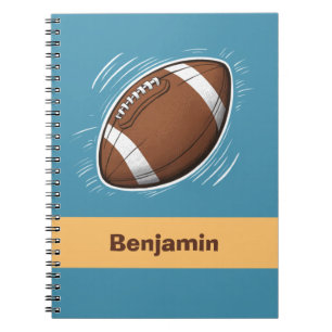 Trendy Sport Boy American Football Personalized  Notebook
