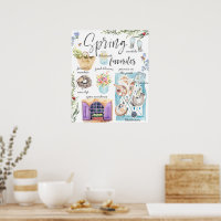 Trendy Spring Favorites | Watercolor Illustration