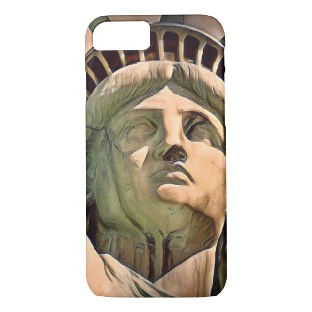 Trendy Statue Of Liberty Design Case-Mate iPhone Case (Back)
