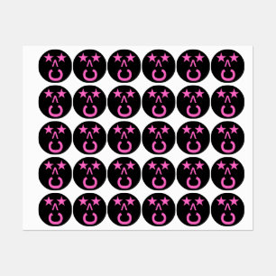 Trendy Stickers in Black