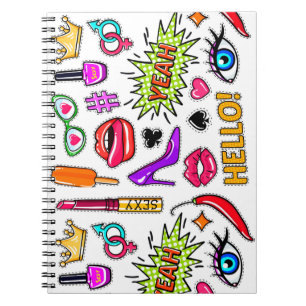 "Trendy stickers Notebook