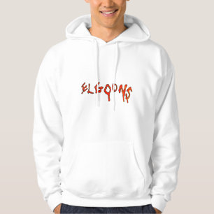 Trendy Streetwear style white pullover Hoodie