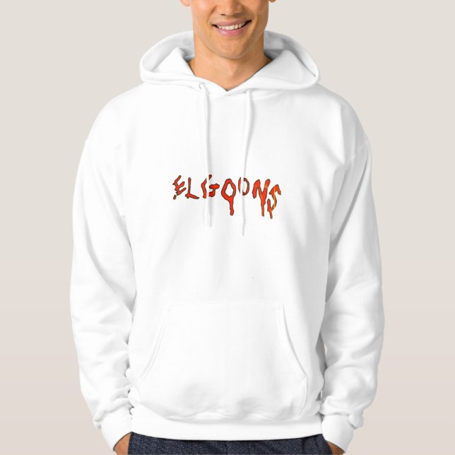Trendy Streetwear style white pullover Hoodie (Front)