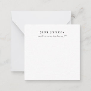 Trendy Style Elegant Minimalist Plain Black White Card
