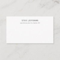 Trendy Style Elegant Minimalist Plain Black White