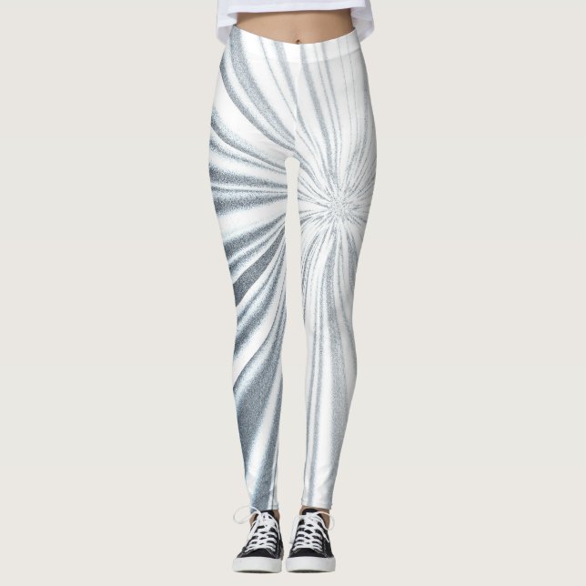 Trendy Stylish Astral Canvas Design Leggings (Front)