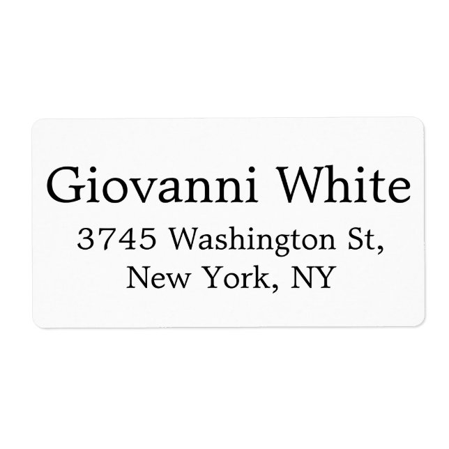 Trendy Stylish Black & White Plain Elegant Modern  (Front)