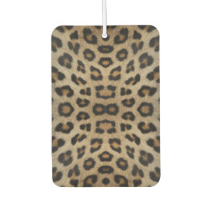 Trendy stylish bold leopard fur animal print fun car air freshener