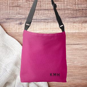 Trendy Stylish Bright Pink  Crossbody Bag
