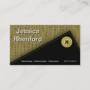 Trendy Stylish Button Up Business Card template