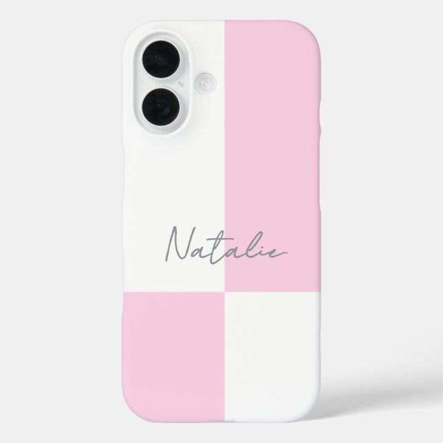 Trendy Stylish Colour Block Chic Personalised Case-Mate iPhone Case (Back)
