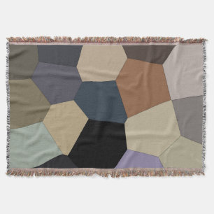 Trendy Stylish Earth Toned Cool Pattern Throw Blanket