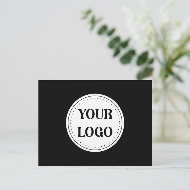 Trendy stylish & elegant branded postcard (Standing Front)