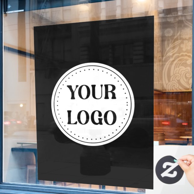 Trendy stylish & elegant branded window cling (Cafe Window)