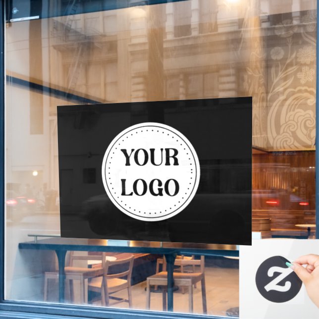 Trendy stylish & elegant branded window cling (Cafe Window)