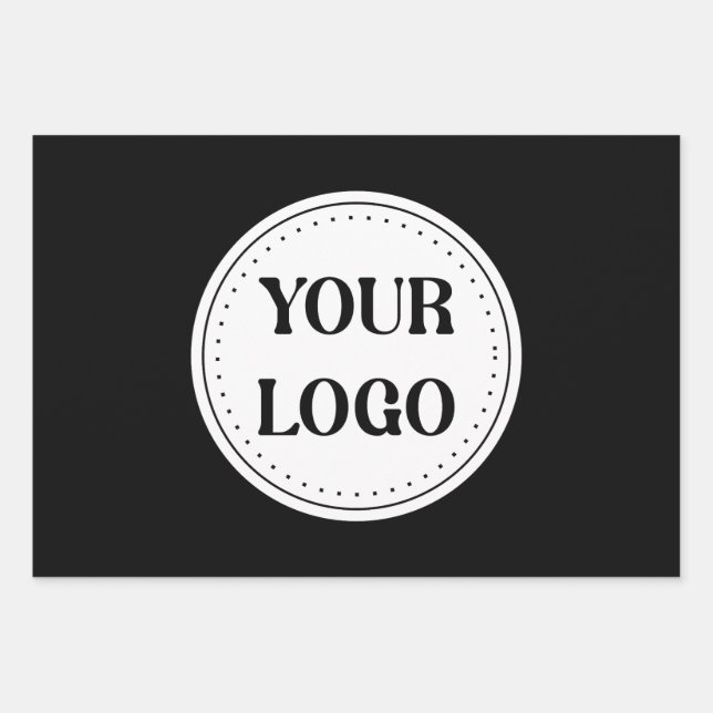 Trendy stylish & elegant branded wrapping paper sheet (Front)