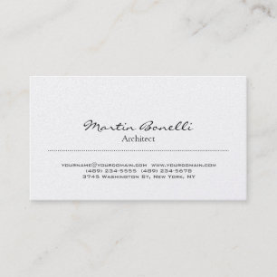 Trendy Stylish Grey Architect Business Card