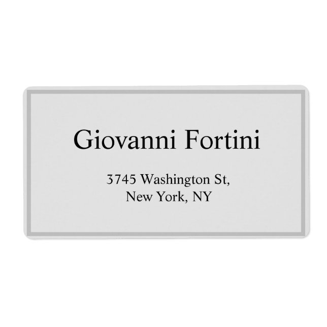 Trendy Stylish Grey Plain Elegant Modern (Front)