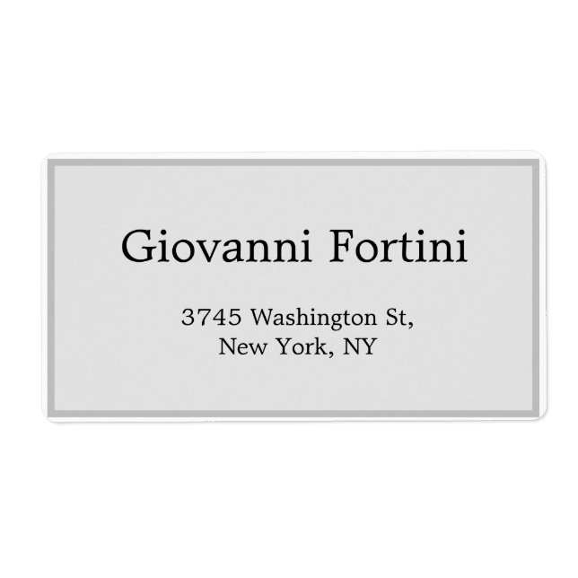 Trendy Stylish Grey Plain Elegant Modern (Front)