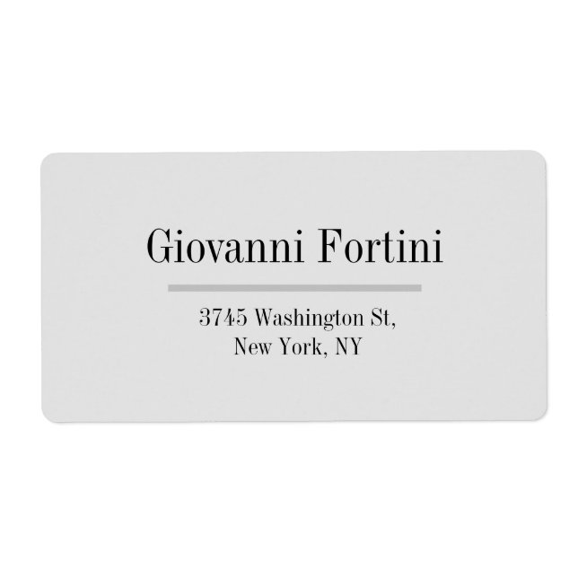 Trendy Stylish Grey Plain Elegant Modern Minimal  (Front)