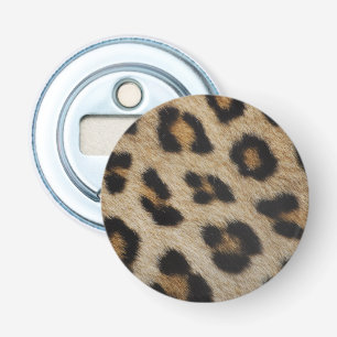 Trendy stylish leopard fur print animal pattern bottle opener
