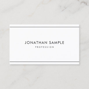 Trendy Stylish Minimalist Modern Professional Chic Business Card