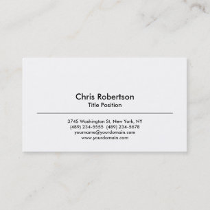 Trendy Stylish Modern Charming Business Card