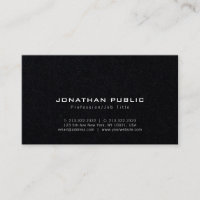 Trendy Stylish Modern Premium Black Luxury Plain