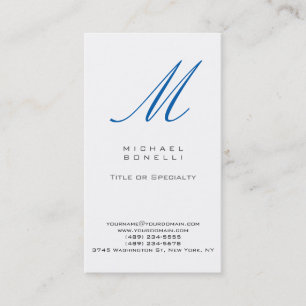 Trendy Stylish Monogram Standard Business Card