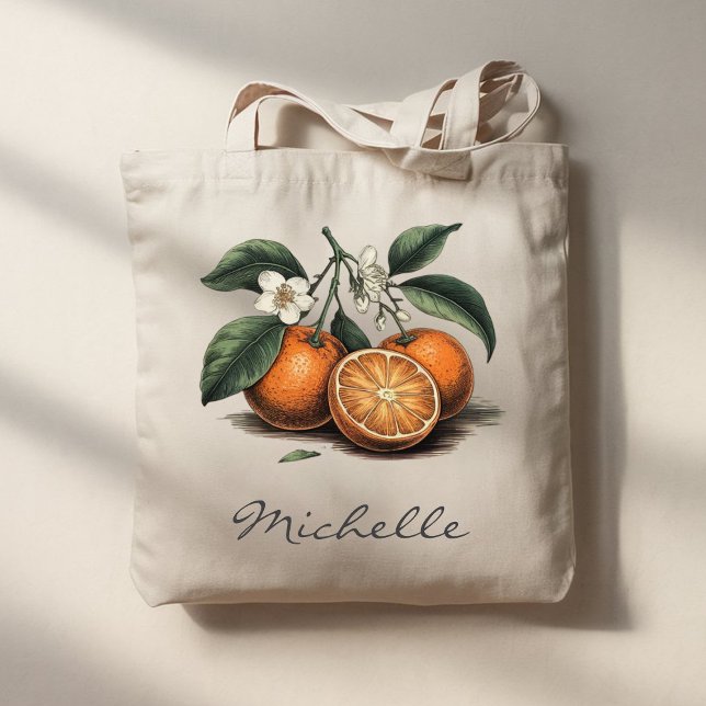 Trendy Summer Tropical Watercolor Citrus Oranges   Tote Bag (Creator Uploaded)