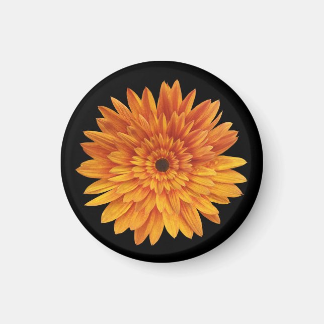 trendy sunflower floral  magnet (Front)